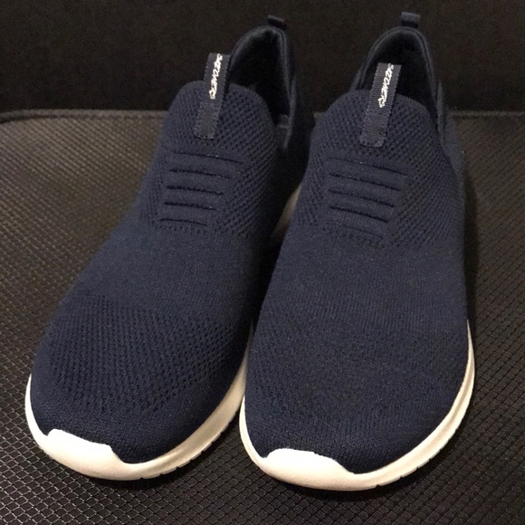 Womens Navy Blue Skechers Ultra Flex First Take